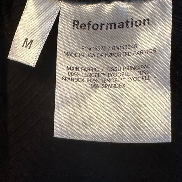 Reformation Black Top NWOT - Picture 4 of 4